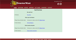 Desktop Screenshot of cinemawest.net